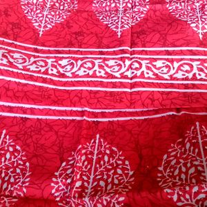 Red Colour Cotton Bedsheet