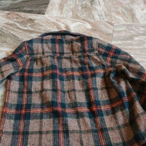 Checked Woolen Shirt Unisex