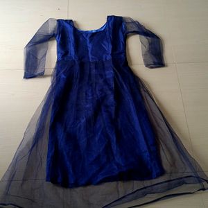 Blue Net Dress