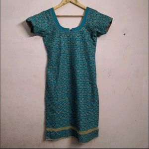 Embroidered Kurta With Semi Patiala Salwar