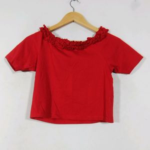 Calgari Red Crop Top (Women)