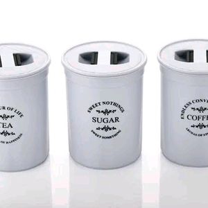 Tea Coffee Sugar Container 🫙 Pack Of 3