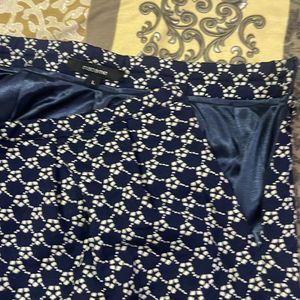 Madame Navy Blue Designer Skirt