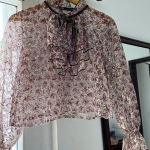 ZARA Printed Top