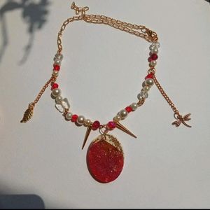 Roseiana Fairy Red Necklace