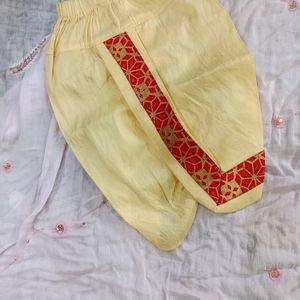 Red Golden Boy Sherwani Dhoti✨