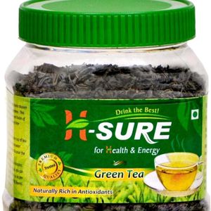 H-Sure Assam Premium Loose Green Tea Leaves | Long