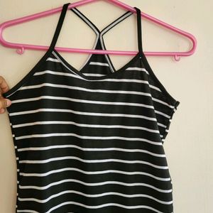 Black And White Striped Tank Top