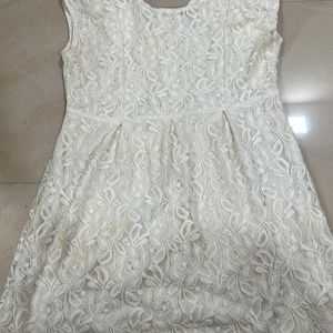 Classic White Lace Dress