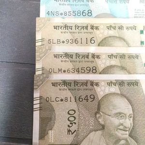 Fifty & Five Hundred Rs. Star Note Pack Of 4