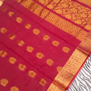 red colour pattu saree