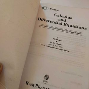 Calculus And Differential Equations