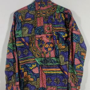 Multicolored Printed Casual Shirt (Men)