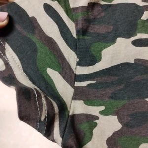 Women's Camouflage Half Sleeve Tshirt