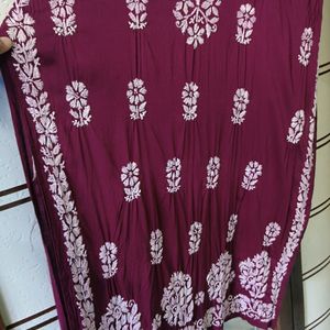 Heavy Modal Chikankari Kurti