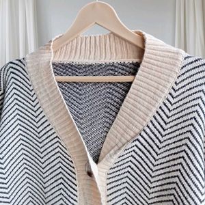 Zigzag Knit Cardigan