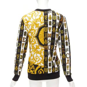 VERSACE mixed archive Barocco print cotton Sweater