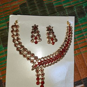 Red/Maroon With Golden Set