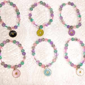 Handmade Crystal Charm  Bracelet Combo