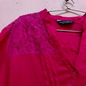 30rs Off🚚 Unused Hot Pink Shirt/Top(Women's