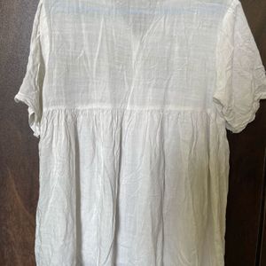 White Printed Tunic Top