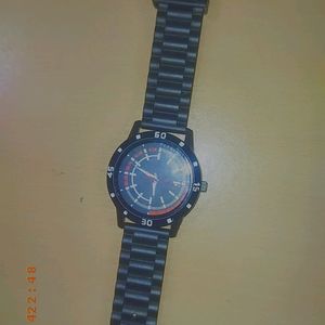 BLACK AND RED WATCH