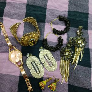 Silver And Golden Jewellery