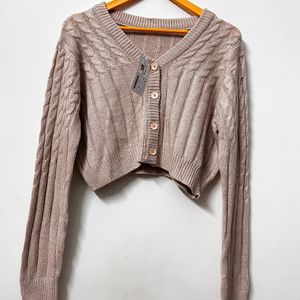 Cream Cardigan Sweater