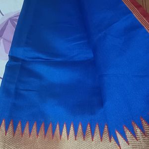 Royal Blue 🔵 And Maroon Light Weight Saree