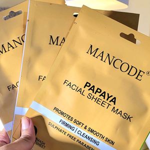 Mancode Papaya Sheet Mask (3)