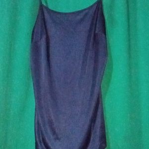 Navy Blue Satin Slip