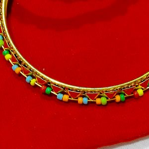 Bangles Colourful Beads/Kadha With Tassels /Latkan