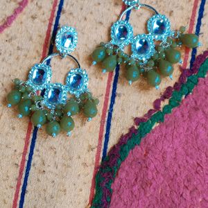 Mehandi Color Earrings