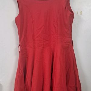 Red Flared Dress