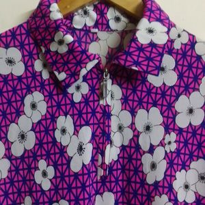 Beautiful Flower Print Shirt Top