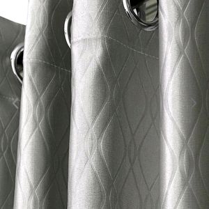 Cortina Embossed Abstract Printed Door Curtains