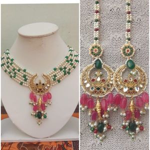 Choker Set With Earrings