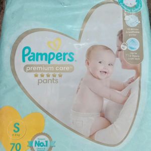 Totally New!!! Pampers Premium Care Pants. Size- Small. For 4-8 Kg Babies.