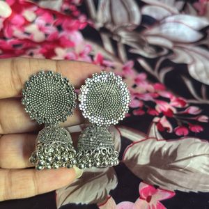 Oxidised Jhumka