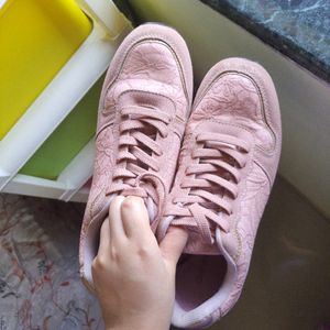 Y2K Dusty pink lace Sneakers