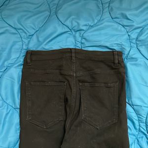 H&M Black Skinny Ripped Jeans