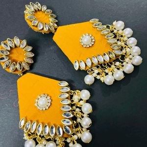 Fancy Paral Party Wear Have Long Size Earrings