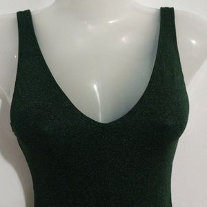 BRAND NEW SHIMMERY GREEN BODYSUIT