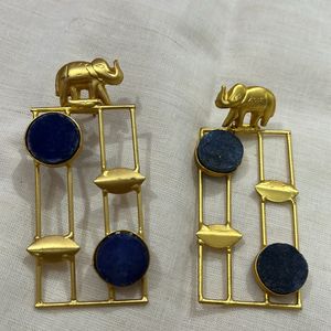 18K Plated Contemporary Earrings