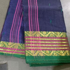 New Cotton Saree With Heavy Border