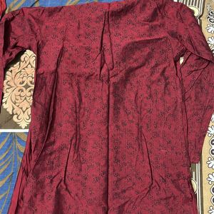 Shatranj Pathani Kurta With Drape