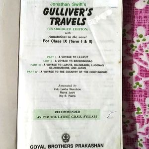 Novel "Gulliver's Travels" For Class 9 CBSE