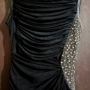 black net party gown