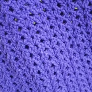 Purple Regular Crochet Tote Bag