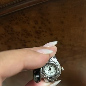 Adjustable Flower Watch Ring